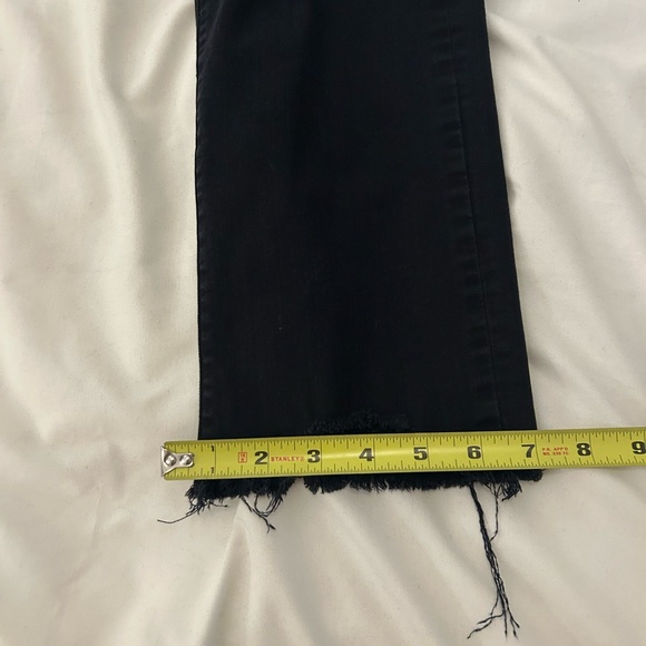 Levi’s black stretch 724 cropped raw edge size 29 - Picture 12 of 13